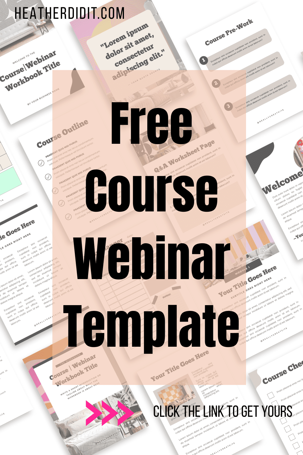 free webinar template